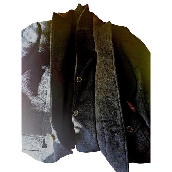 Hart Schaffner Marx mens sz M Black wool, alpaca, mohair coat - Picture 3 of 8